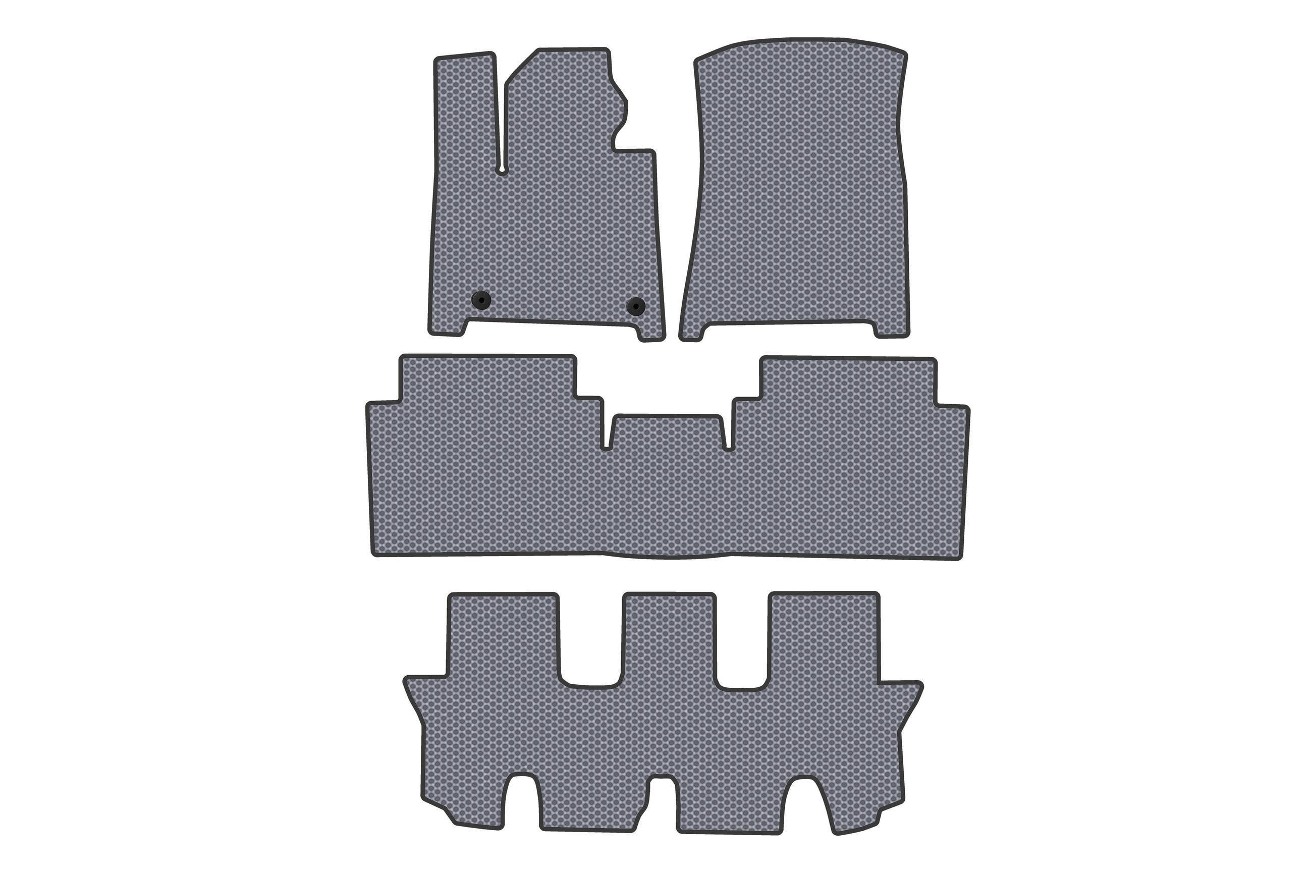 Коврики резиновые Digital Designs Carsuit 3 ряда для Hyundai Santa Fe 5 2023- г. Серый (186098)