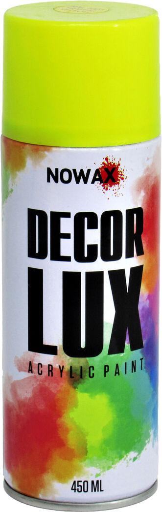 Краска-спрей Nowax Decor Lux 450 мл RAL 1023 Желтый (NX48020 1023)