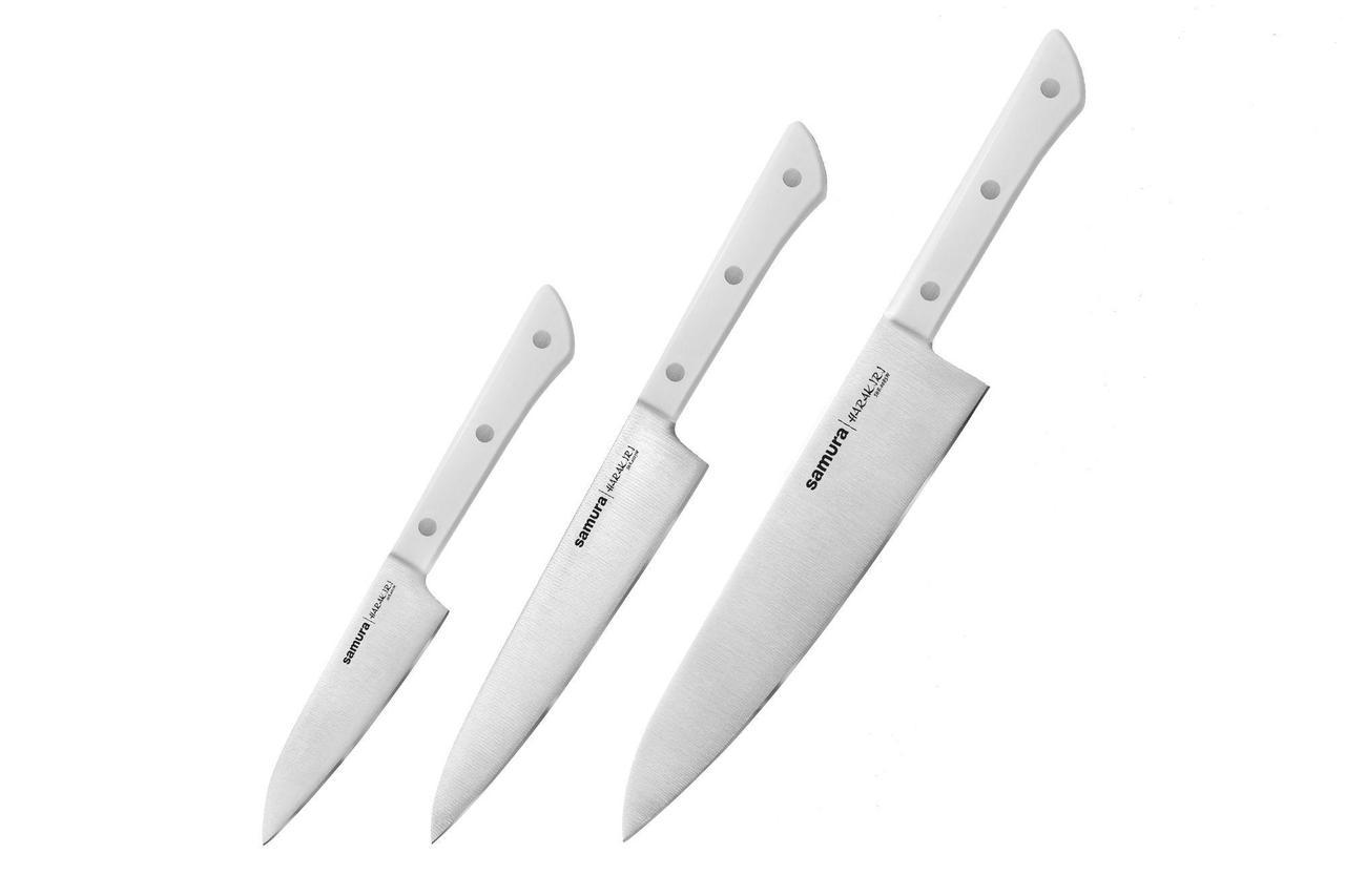 Набор кухонных ножей Samura Harakiri 3 пр. (SHR-0220W) Набор кухонных ножей Samura Harakiri 3 пр. (SHR-0220W)