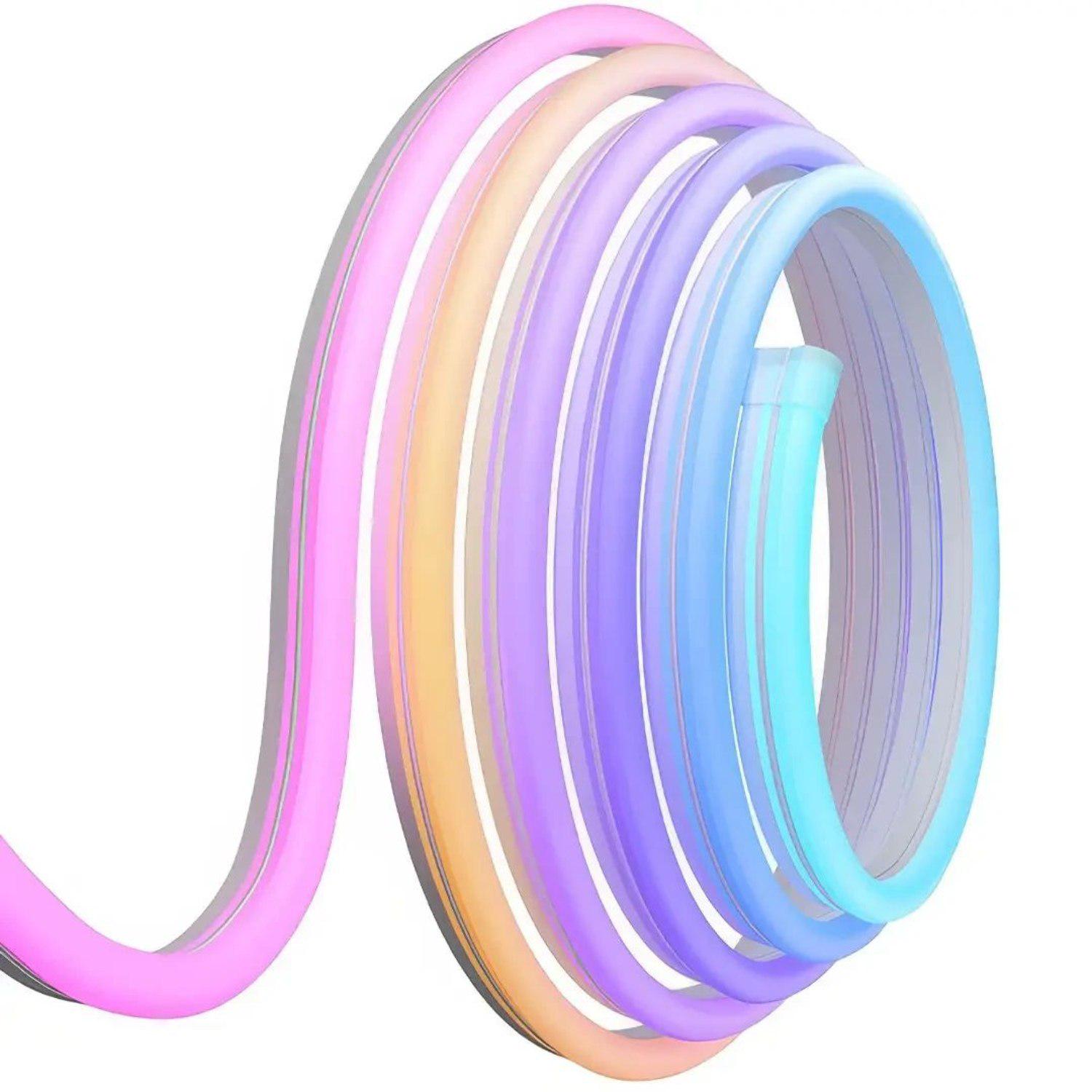 Лента светодиодная неоновая 1240/МК RGB 2 м с пультом и управлением через приложение (35357847)