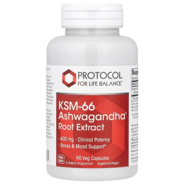 Ашваганда Protocol for Life Balance KSM-66 Ashwagandha Root Extract 600 мг 90 вег. капс. (000026355) Ашваганда Protocol for Life Balance KSM-66 Ashwagandha Root Extract 600 мг 90 вег. капс. (000026355)