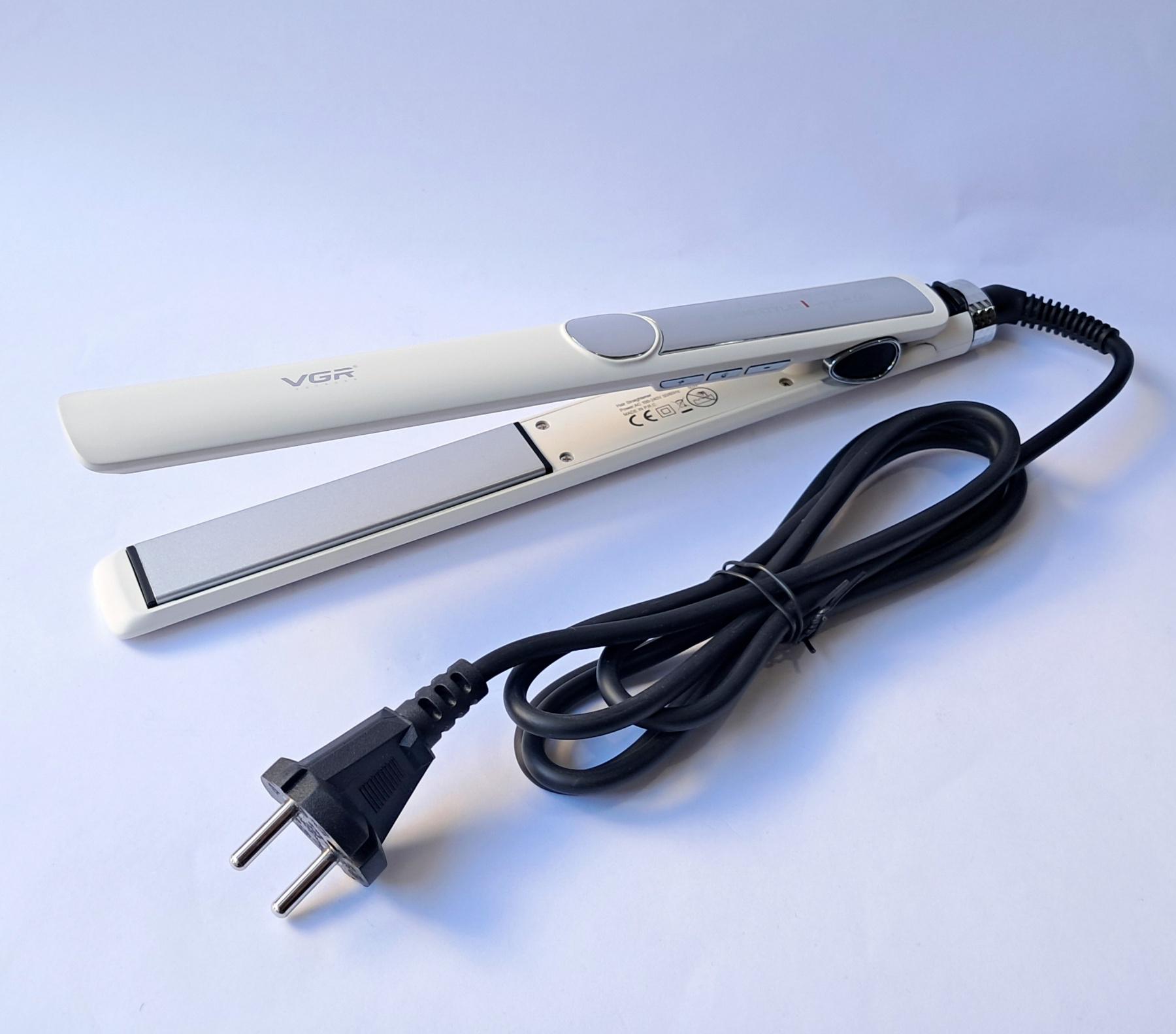 Випрямляч керамічний для волосся 35 Вт 230°C Білий (VGR V-518)