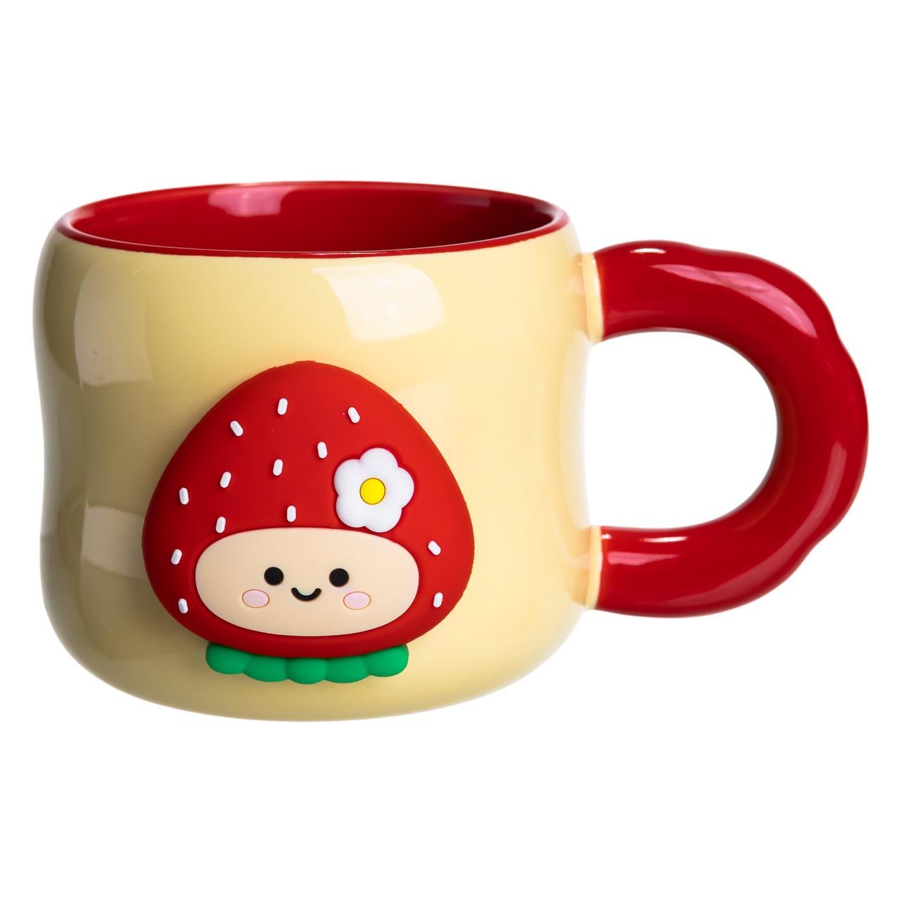 Чашка порцелянова Sanrio Strawberry з магнітним декором 400 мл Жовтий (FM-53A) - фото 3 Чашка порцелянова Sanrio Strawberry з магнітним декором 400 мл Жовтий (FM-53A) - фото 3