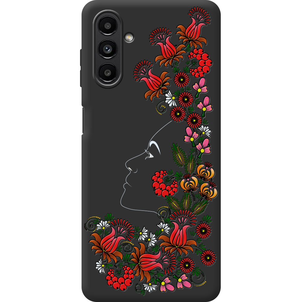 Чохол BoxFace Samsung Galaxy A13 (A136) 3D Ukrainian Muse Чорний силікон (44113-bk64-44166)