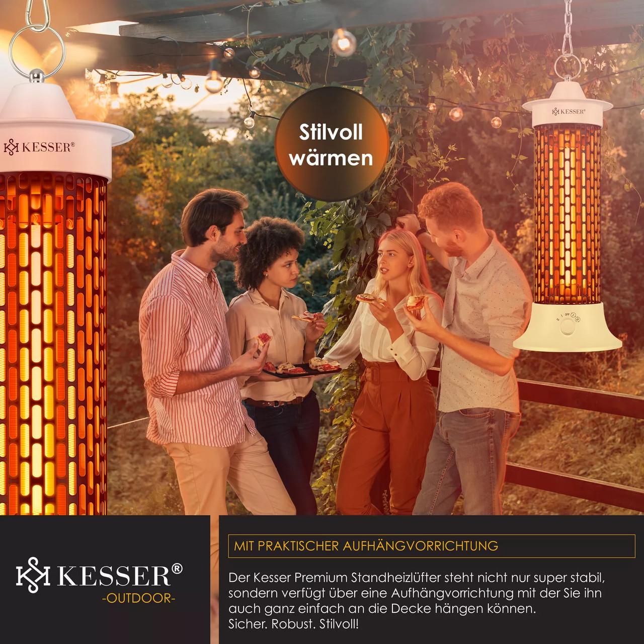 Инфракрасный обогреватель KESSER 1200 Вт IP55 Белый (14232we) - фото 7 Инфракрасный обогреватель KESSER 1200 Вт IP55 Белый (14232we) - фото 7