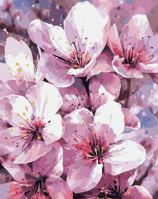 Алмазна мозаїка My Art Квітуча весна на підрамнику квадратні алмази 40х50 см (ТН1184)