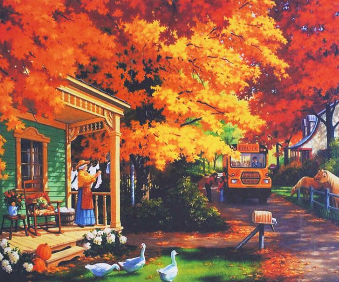 Картина за номерами TK Group 32332 30 Осінне ранчо 40х30 см (121675)