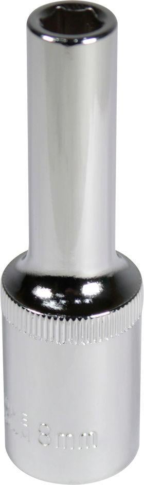 Головка торцева висока шестигранна Intertool 1/2 8 мм Хром ванадіум (ET-0108)