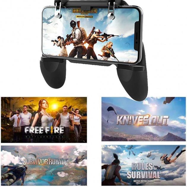 Игровой контроллер SUNROZ SR Mobile Game Controller триггер для смартфона с вентилятором SUN4271 Черный - фото 5