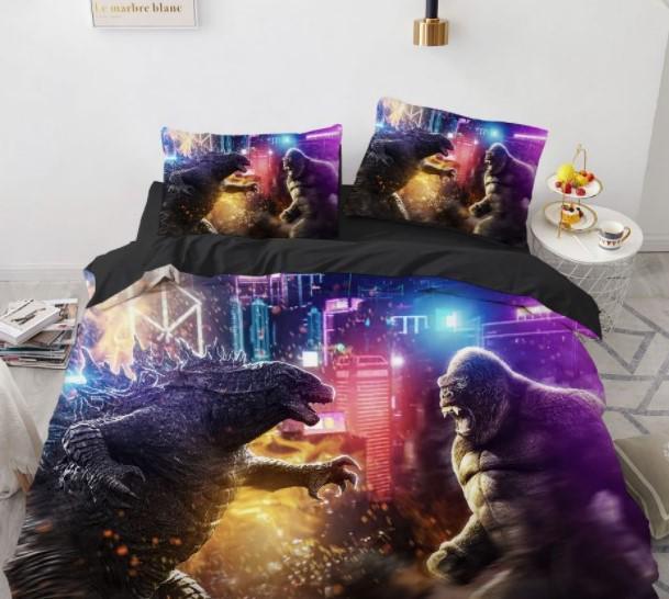 Комплект постельного белья с 3D рисунком Godzilla #20