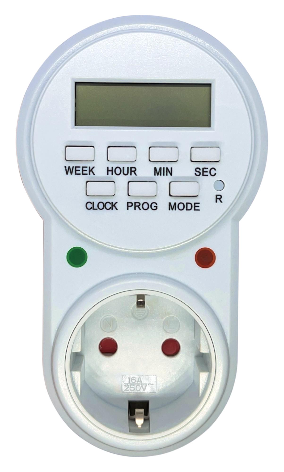 Розетка з таймером тижнева XON E-Tech SwitchTimer X241 16А 230V Білий (XSTDA072401W 5382)