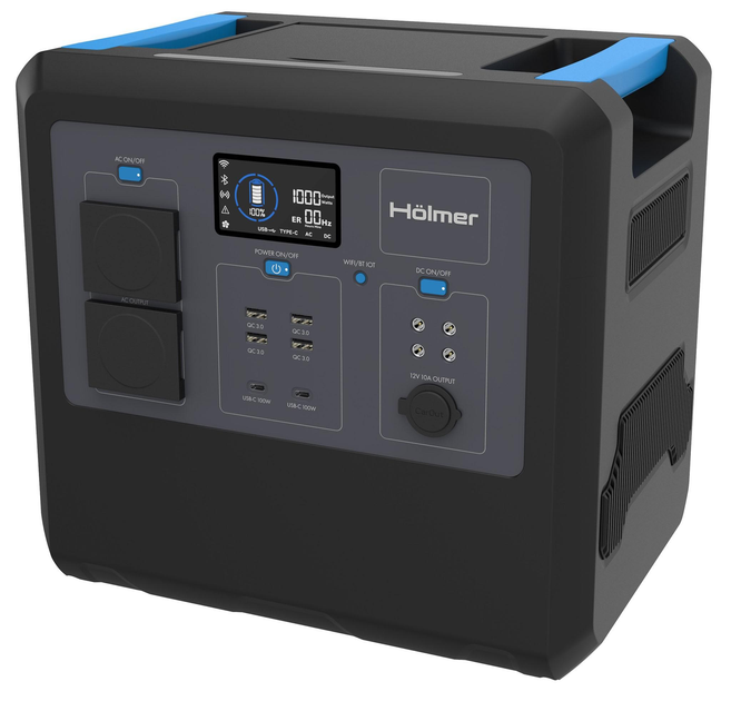 Станція резервного живлення Hölmer BCP2400 2,4 кВт 2,56 кВт*г LiFePO4 (29820332)