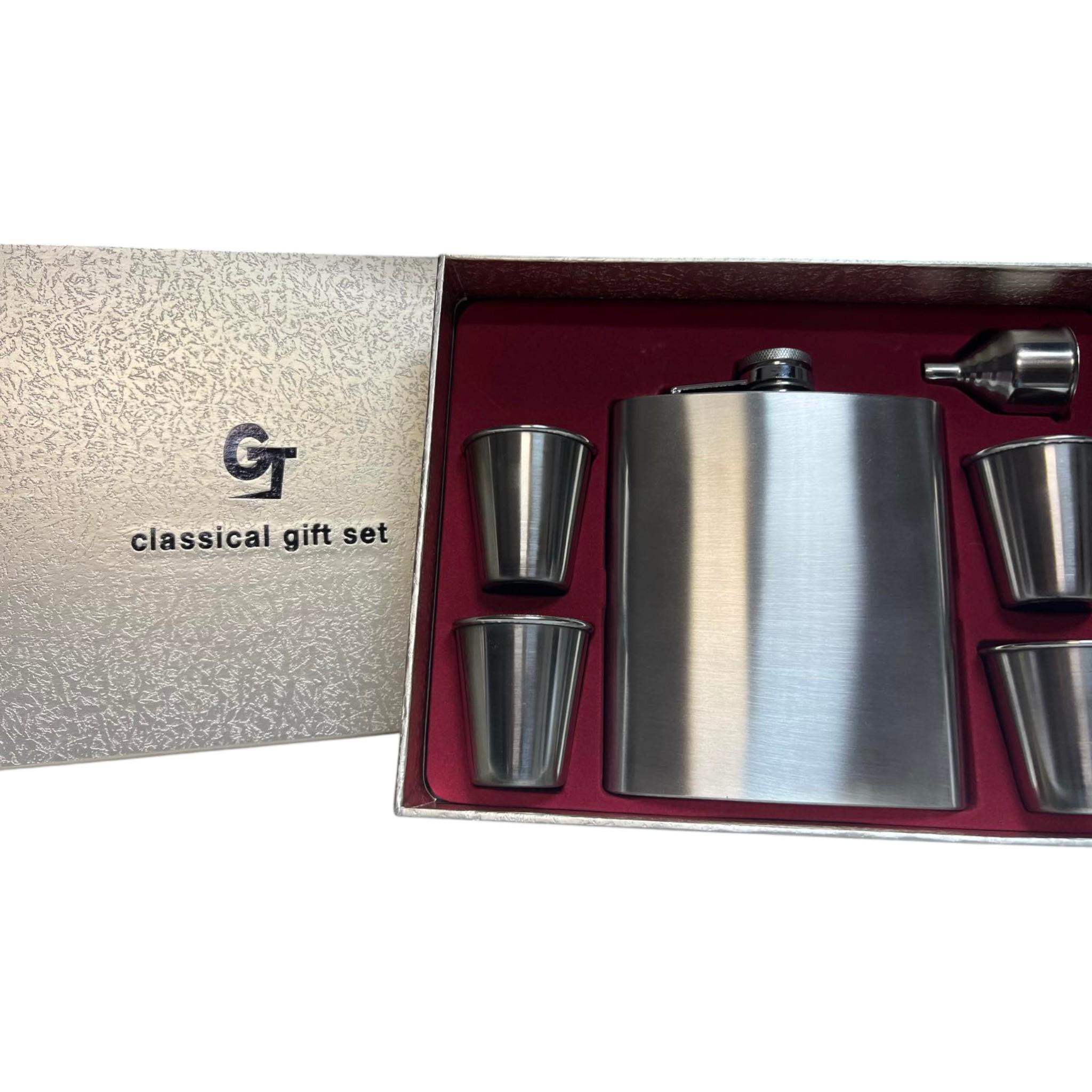 Набор подарочный GT 6в1 фляга 18Oz/532 мл/лейка/стопки 4 шт. (F_TZ-01)