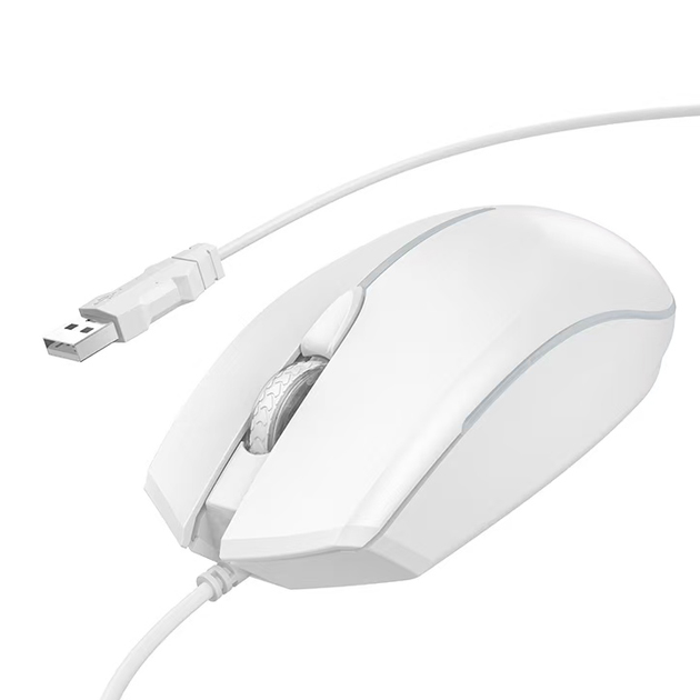 Комп'ютерна миша Hoco GM37 Wonderful Gaming Luminous Wired Mouse White Комп'ютерна миша Hoco GM37 Wonderful Gaming Luminous Wired Mouse White