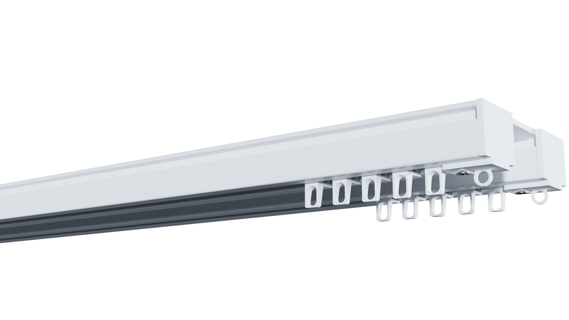 Карниз Deco-2 350 см заглушка-4 біг Ks 70 Білий