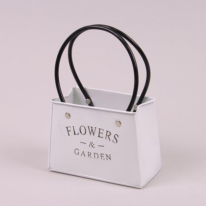 Кашпо металлическое Flora FLOWERS & GARDEN (38339)