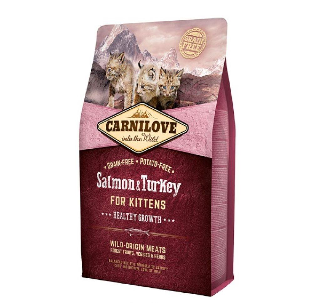Корм Carnilove Cat Kitten з лососем та індичкою для кошенят 6 кг