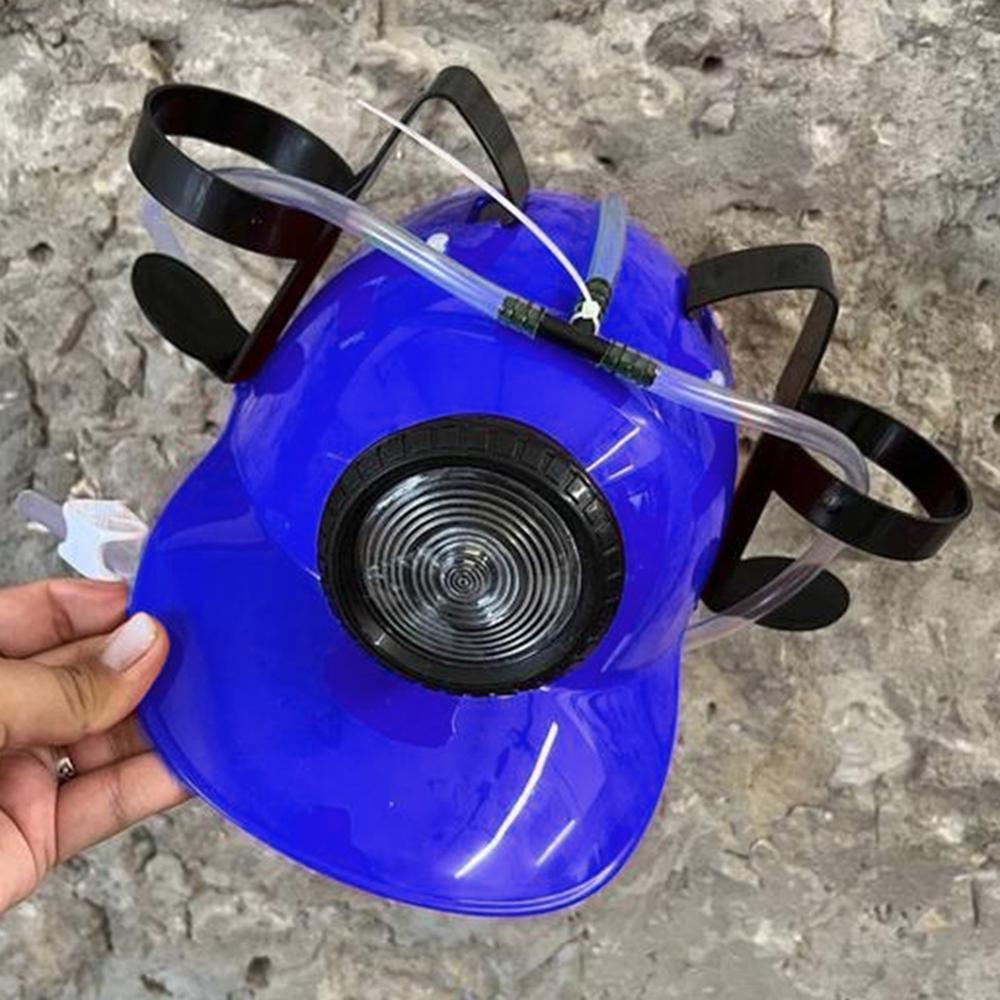 Шлем для пива и напитков с фонариком Синий - фото 3 Шлем для пива и напитков с фонариком Синий - фото 3