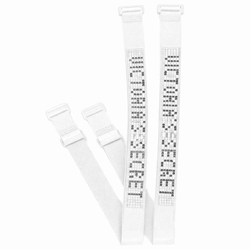 Бретельки для бюстгальтера в стиле Victoria's Secret White (01125)