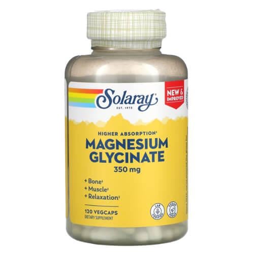 Магний Solaray Magnesium Glycinate 350 мг 120 VegCaps (SOR-54901)