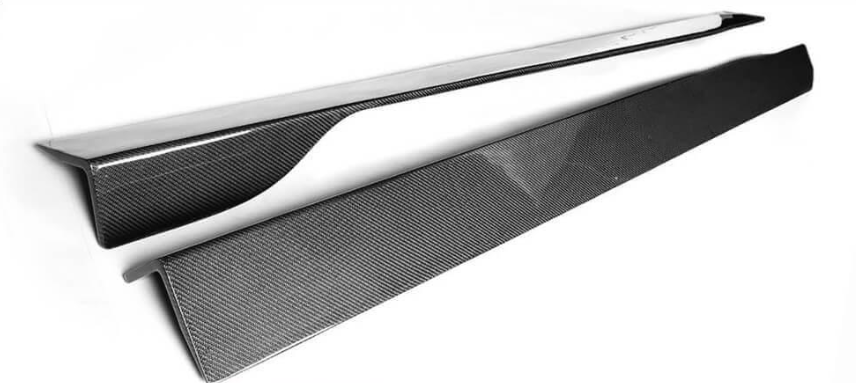 Боковые пороги DDCarbon для Infiniti G25/G35/37 V36/CV36 2006-2015 гг. натуральный карбон (150787)