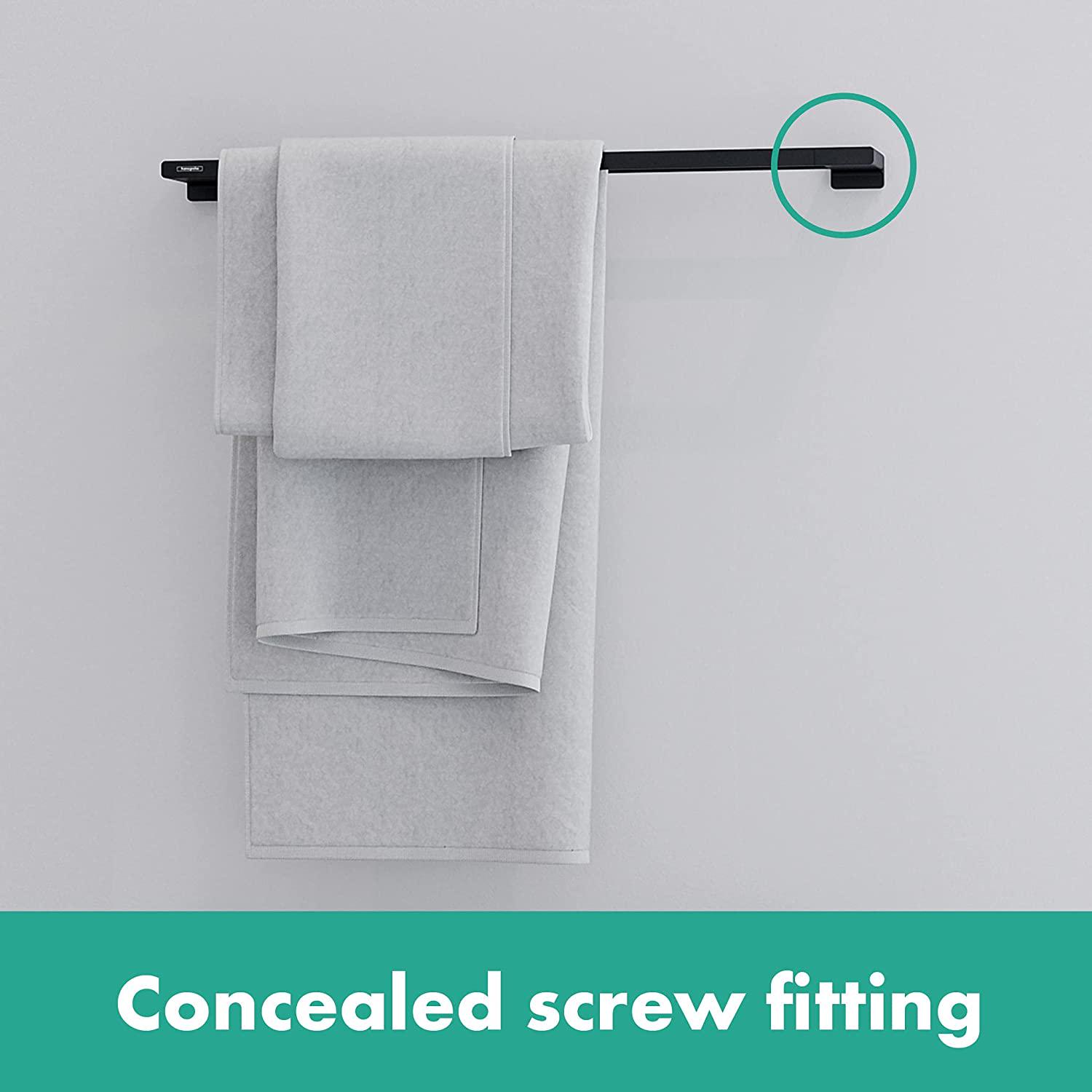 Держатель для полотенец Hansgrohe ADDSTORIS 41743670 двойной Черный (120901) - фото 3 Держатель для полотенец Hansgrohe ADDSTORIS 41743670 двойной Черный (120901) - фото 3