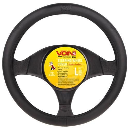 Чехол для руля VLOD-L981 BK L БО один шов кожа Черный (2354505975)