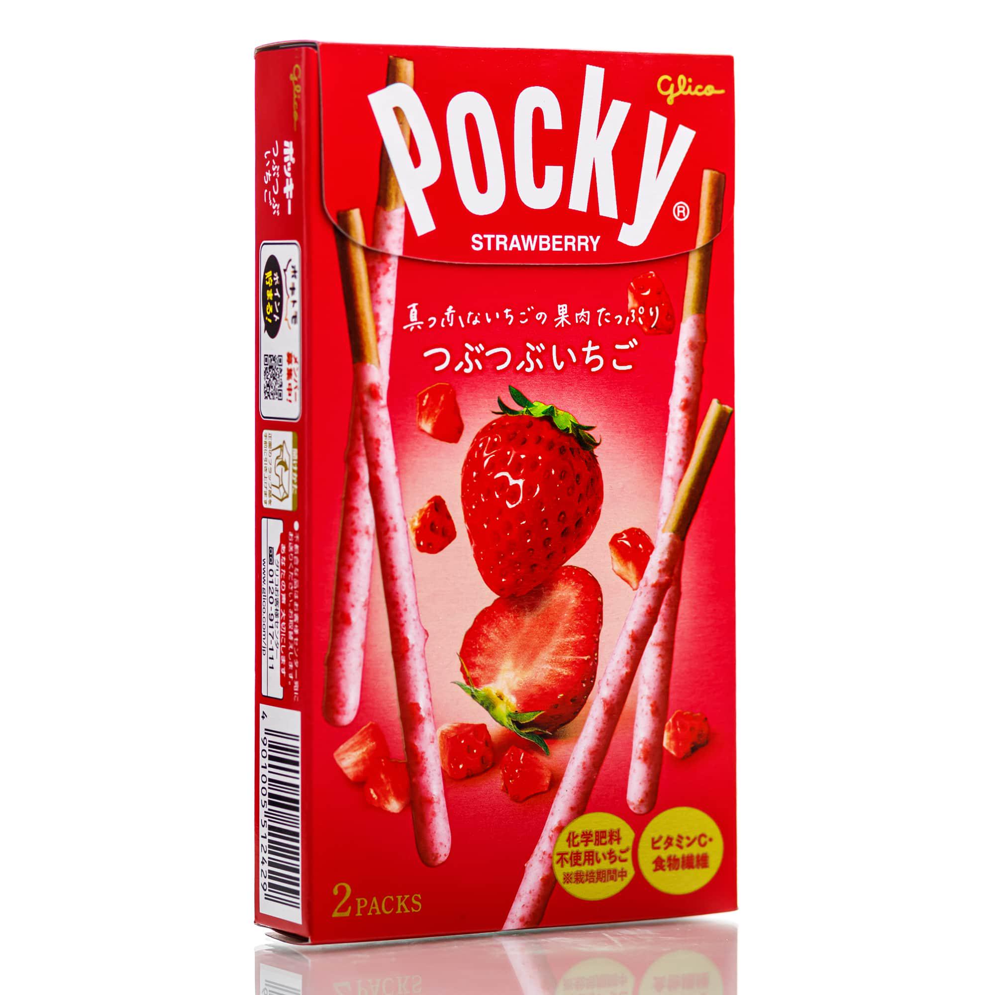 Палочки бисквитные с клубничным кремом Glico Pocky Strawberry 20 шт.