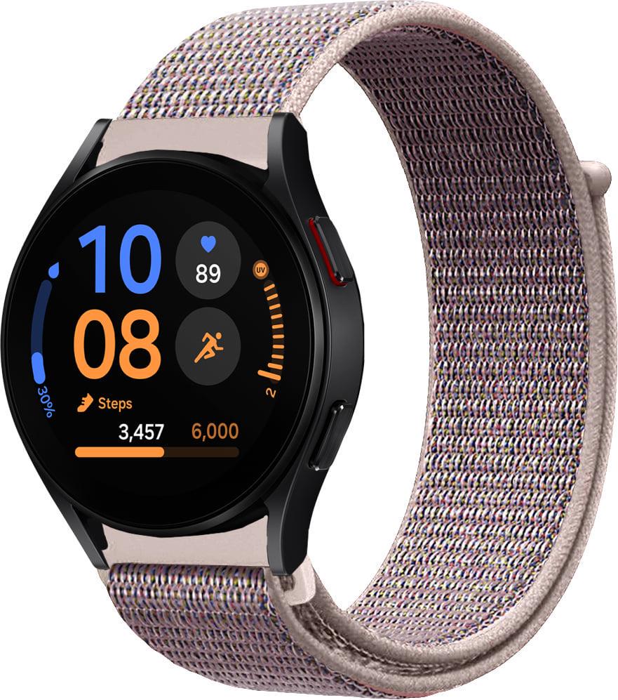 Ремінець нейлоновий Sport Loop для Galaxy Galaxy Watch FE 40 мм Grey/Pink (39327-06)