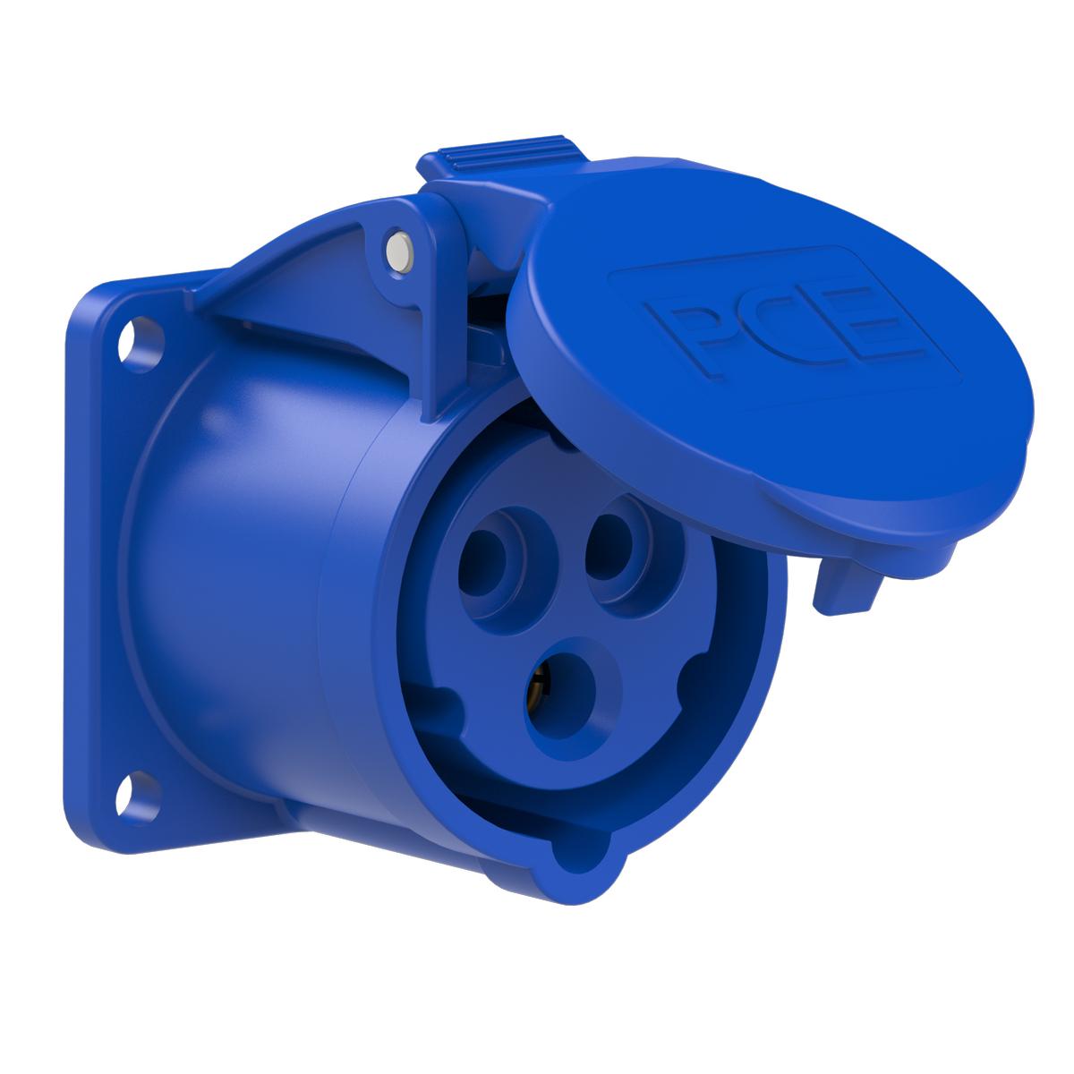 Силова розетка вбудована PCE 1P+N+E IP44 16A 230V (313-6f5)