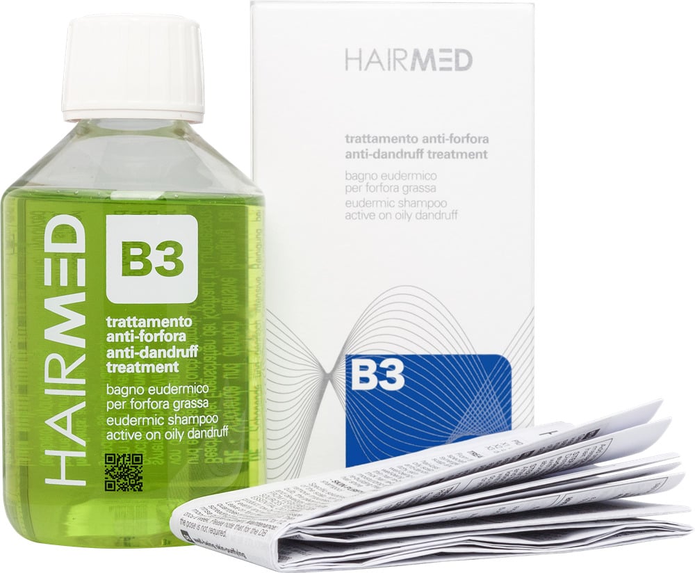 Шампунь еудермальний HAIRMED B3 проти жирної лупи 200 мл (11795)