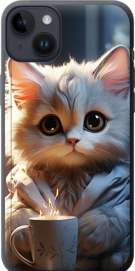 Чехол на iPhone 14 Plus White cat (5646u-2645-42517)