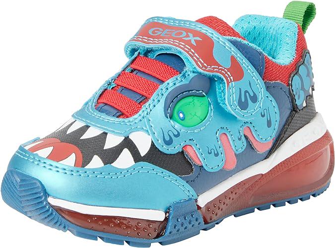 Кроссовки детские демисезонные Geox Bayonyc с огоньками р. 37 Blue/Red (15301926)