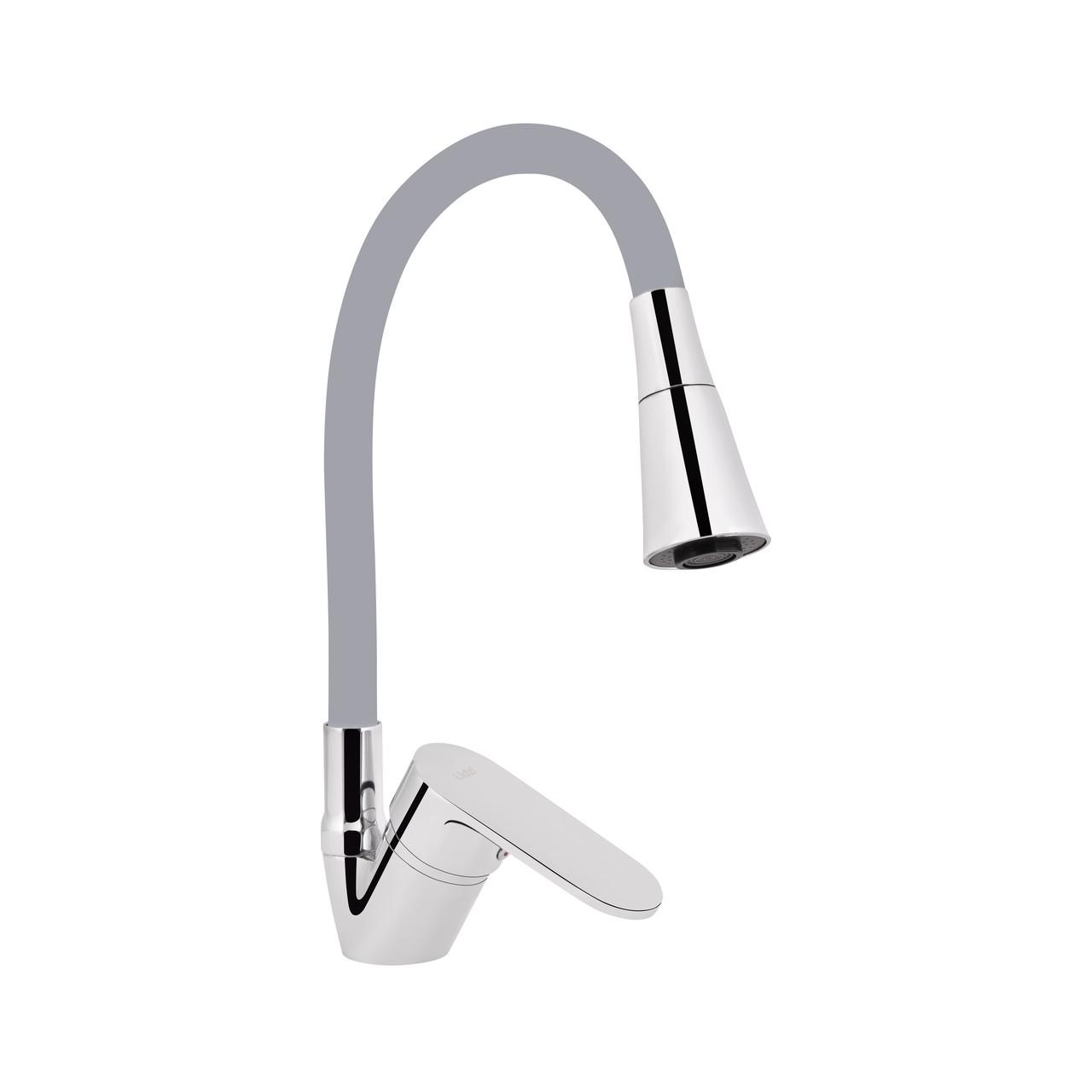 Смеситель для кухни Lidz Tani 008F3 с гибким изливом k40 LDTAN008F3GCR39507 Grey/Chrome (2553560862)