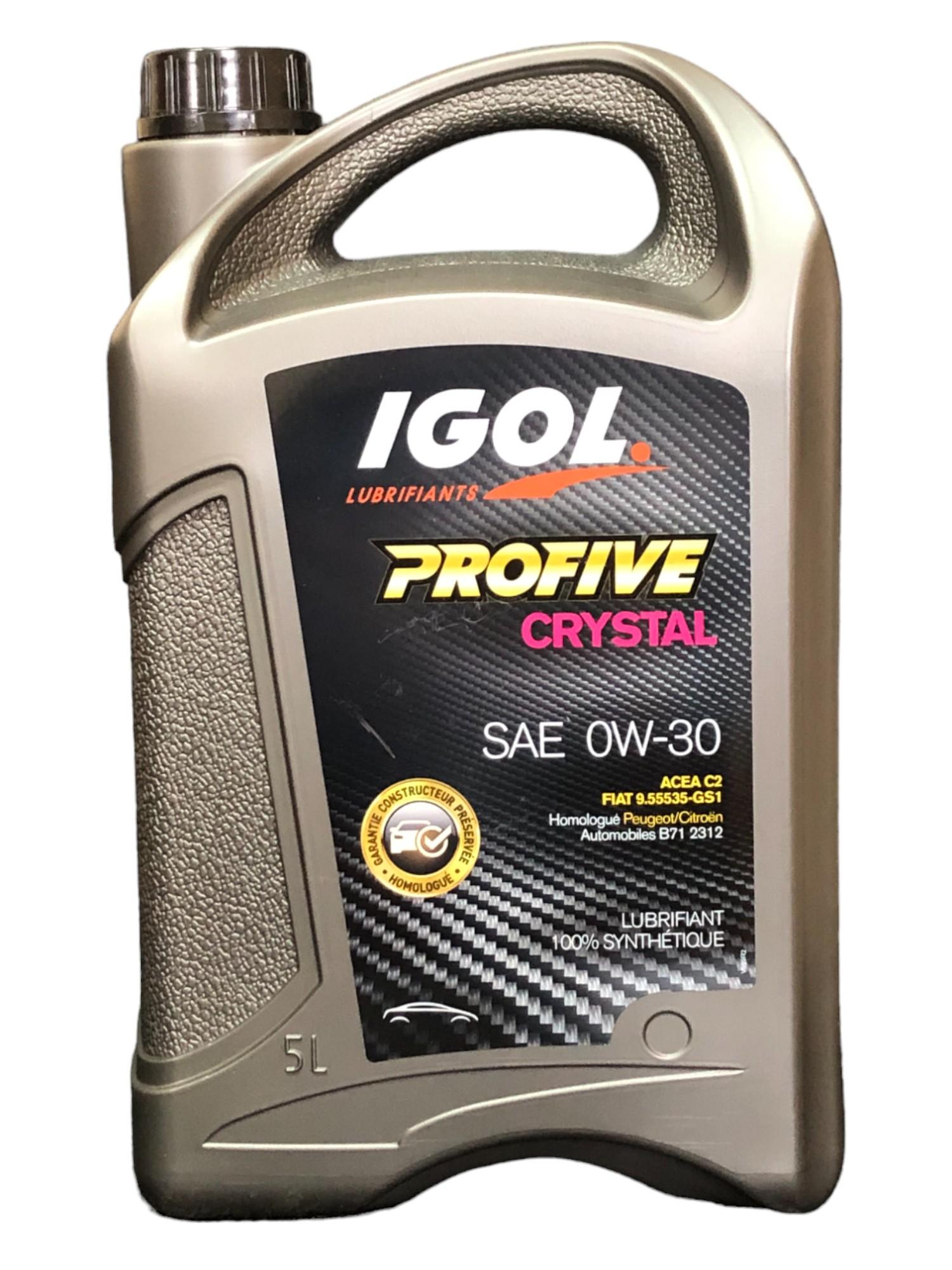 Моторне мастило IGOL PROFIVE CRYSTAL 0W-30 5 л (18075792)