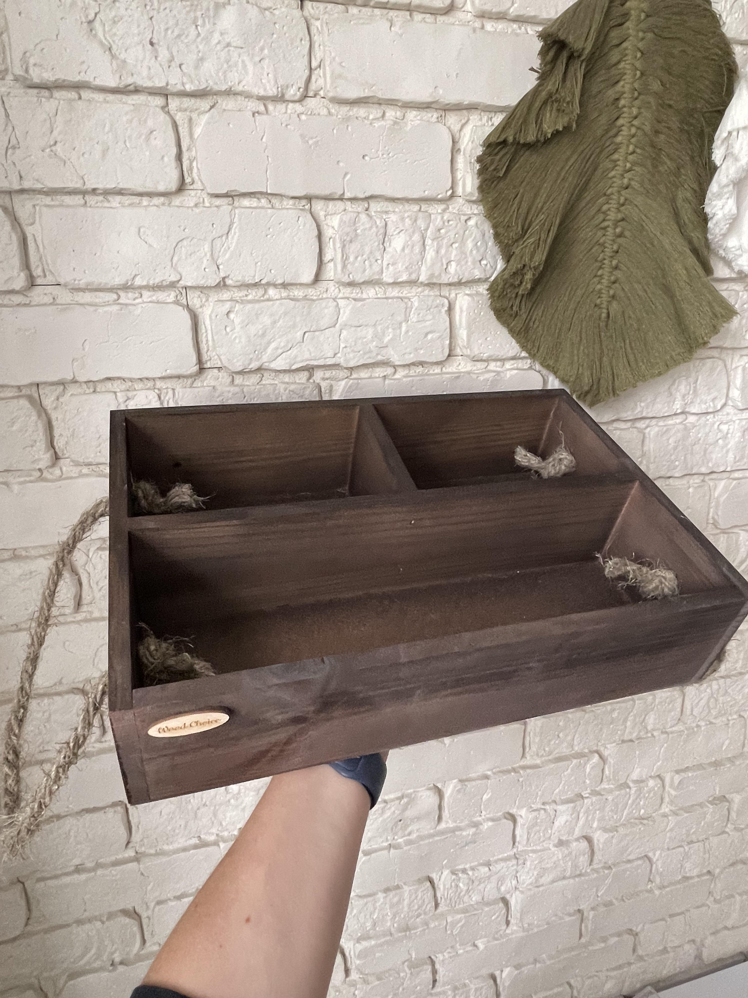 Ящик бокс деревянный подарочный 35х23х9 Коричневый - фото 2 Ящик бокс деревянный подарочный 35х23х9 Коричневый - фото 2