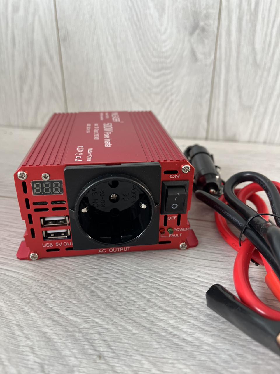 Інвертор живлення Yinleader F-500A 12В в 220В 500Вт з USB для дому авто сонячних панелей - фото 5 Інвертор живлення Yinleader F-500A 12В в 220В 500Вт з USB для дому авто сонячних панелей - фото 5