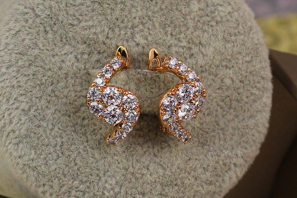 Серьги Xuping Jewelry Равновесие 1,7 см Золотистый (2185527313)