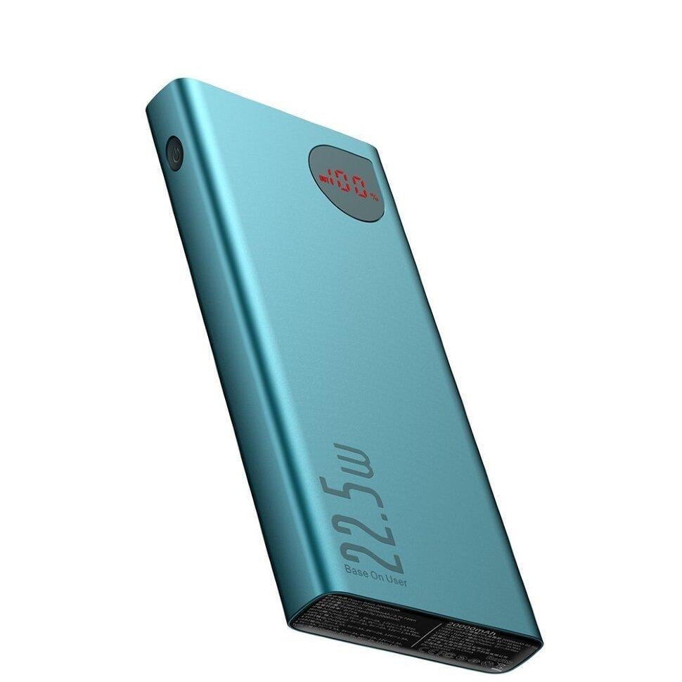Батарея портативная Baseus Adaman Metal Digital Display PPIMDA-A06 20000 mAh Green