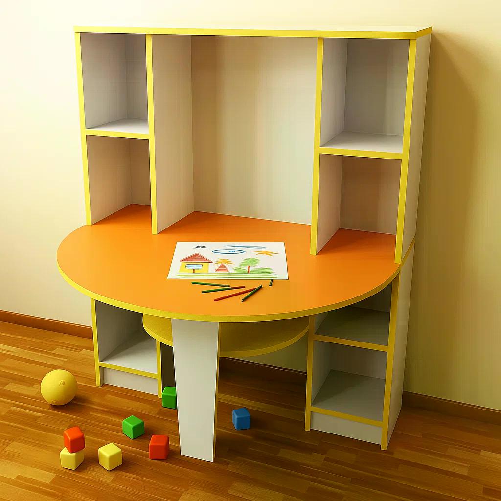 Детский стол для творчества GAP Помощник DS-72 1000х750х1200 мм Оранжевый