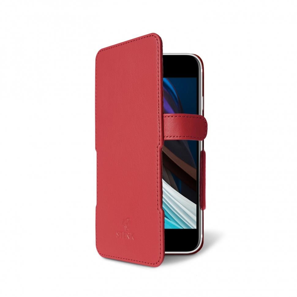 Чехол книжка Stenk Prime для Apple iPhone SE 2020 Красный (65354)