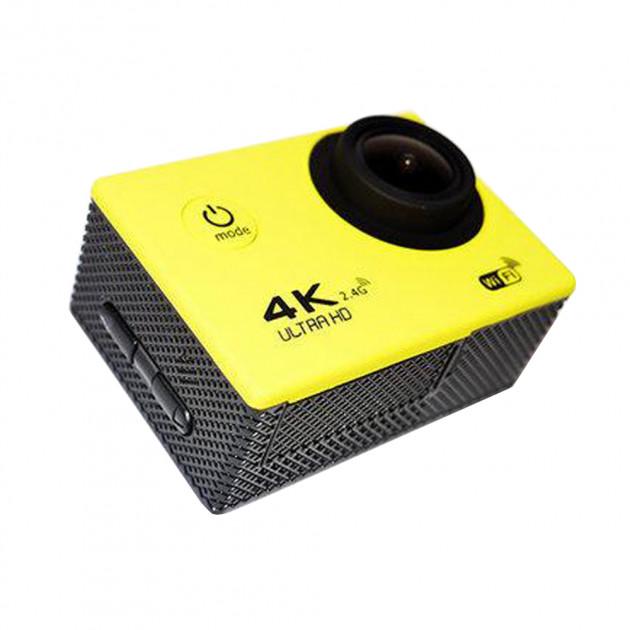 Экшн-камера V3R Pro 4K Wi-Fi Action Camera с пультом и водонепроницаемым боксом Желтый - фото 7