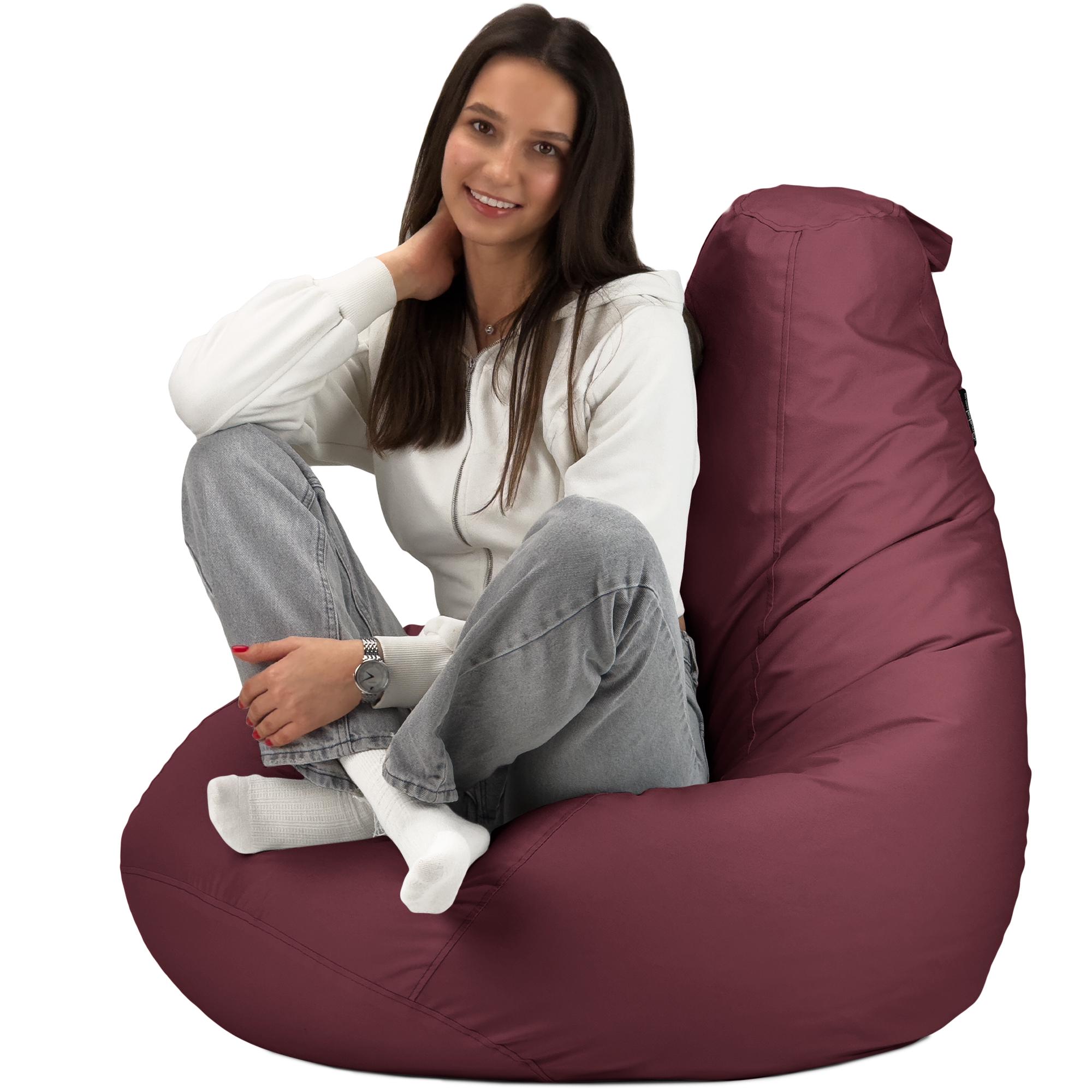 Кресло-мешок Студия Комфорта Груша оксфорд флекс 120х85 см Бордовый (9012215) - фото 5 Кресло-мешок Студия Комфорта Груша оксфорд флекс 120х85 см Бордовый (9012215) - фото 5
