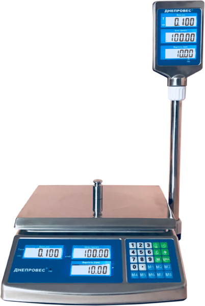 Весы торговые Днепровес ВТД СЛС