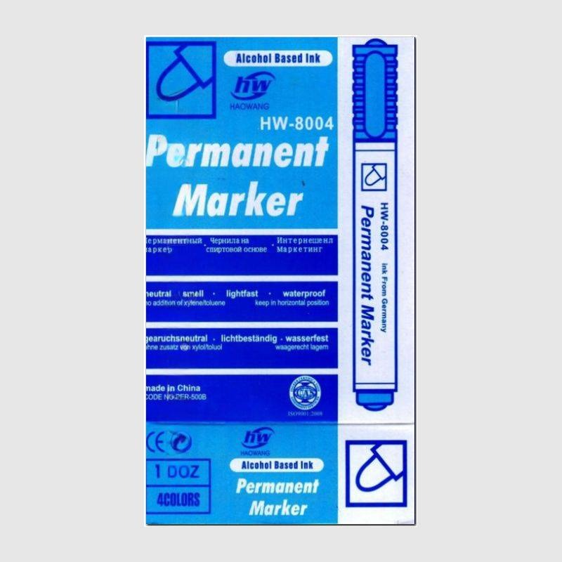 Маркер перманентный 8004 Синий (1612)