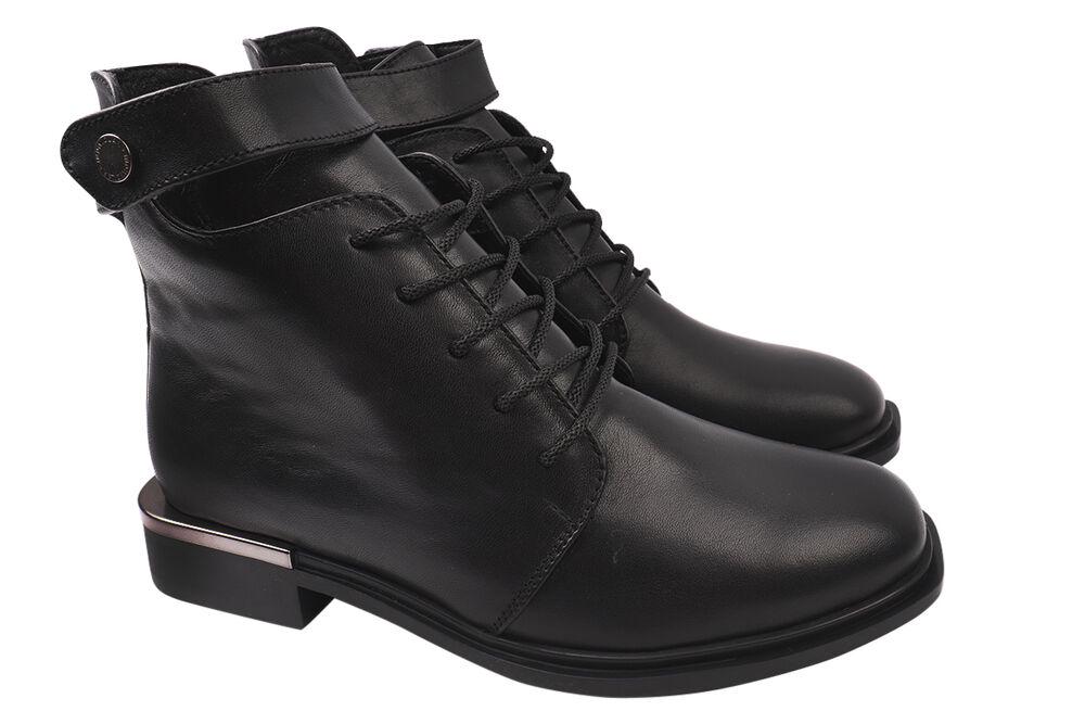 Ботинки женские Lady-Lux из кожи на низком ходу р. 37 Черный (7-20DHC)