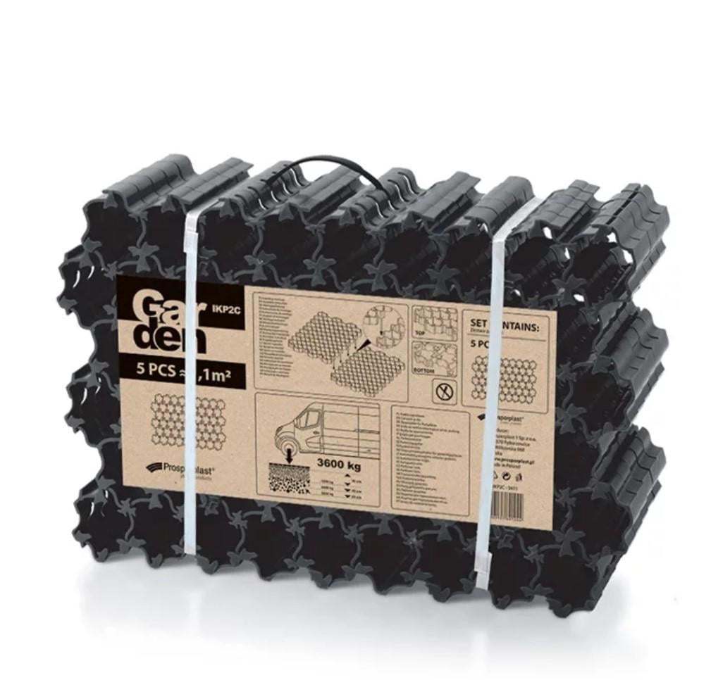 Комплект газонних решіток Plant 5 шт. Чорний (92951) - фото 2