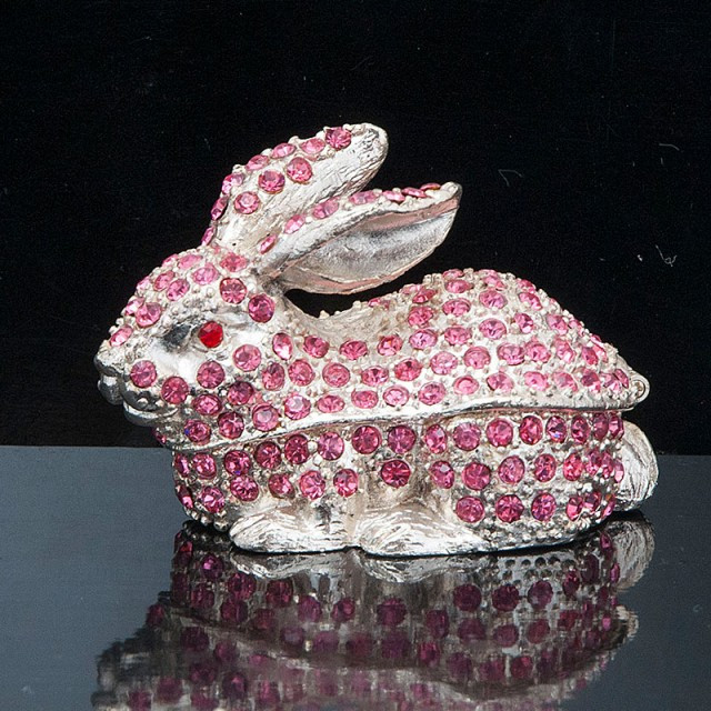 Ящик Кролик 5х6х4 см Серебряный (В4823)