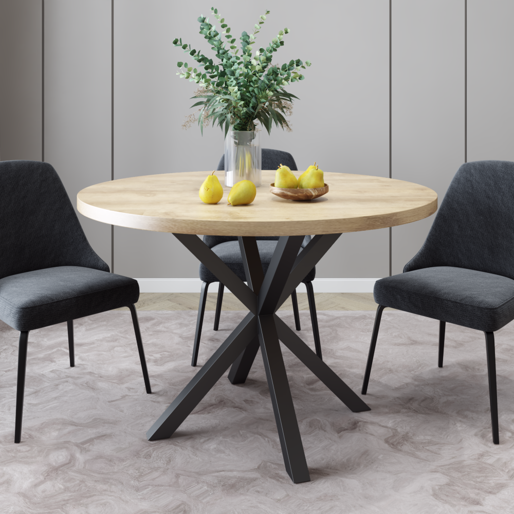 Каркас для стола из металла 750х750 мм H 730 мм Черный (1197) - фото 2 Каркас для стола из металла 750х750 мм H 730 мм Черный (1197) - фото 2