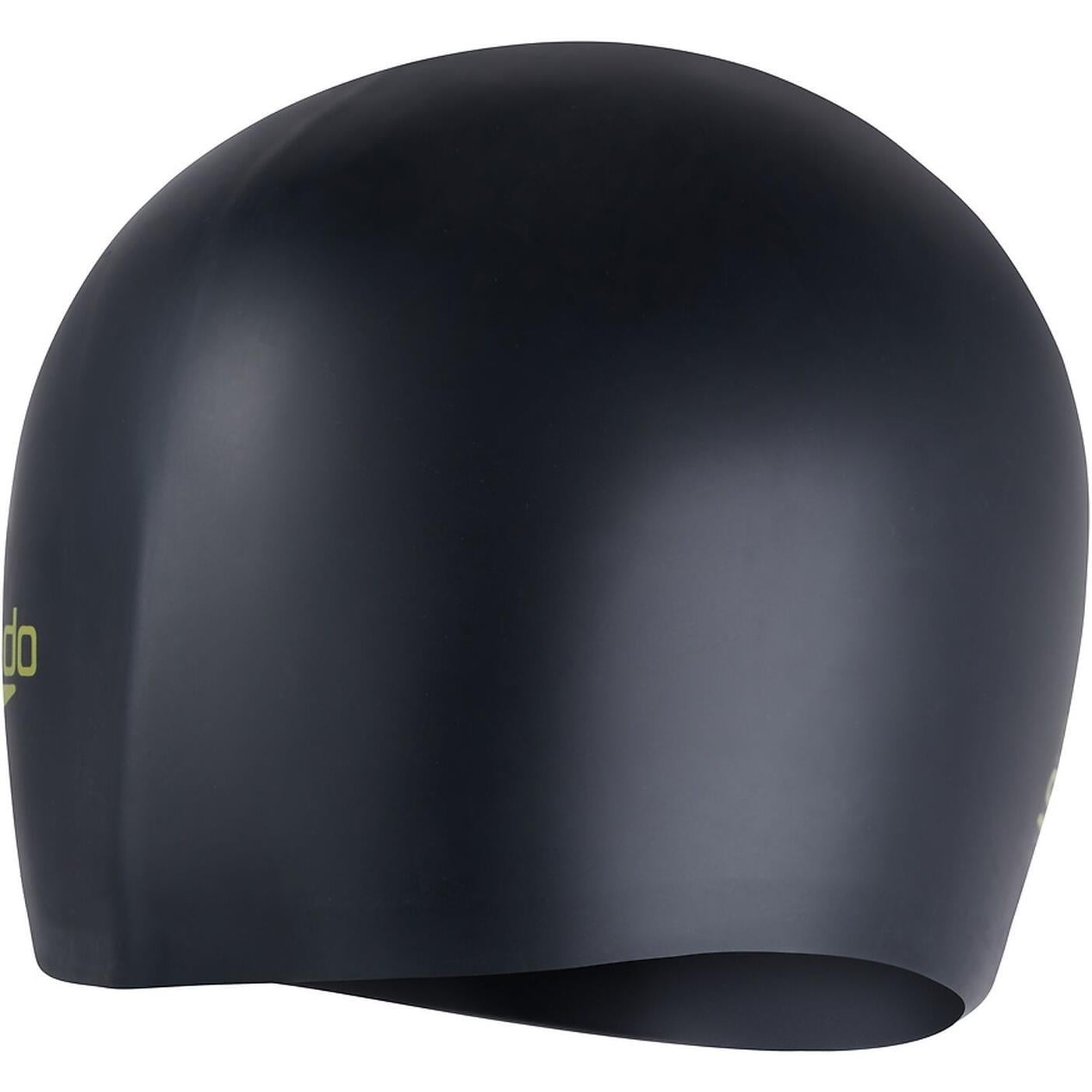 Шапочка для плавания детская Speedo LONG HAIR CAP JU Черно-салатовый (8-12809F952)